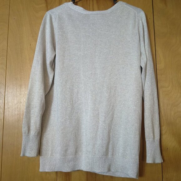 a.n.a. A New Approach Women's Petite Medium Long Sleeve Button Front Cardigan - Picture 5 of 5